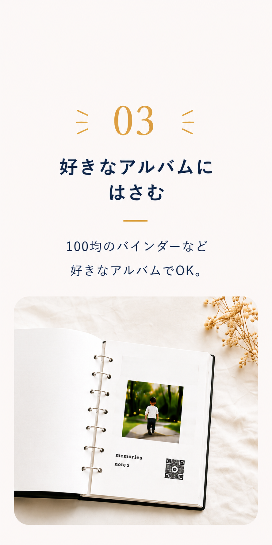 好きなアルバムにはさむ